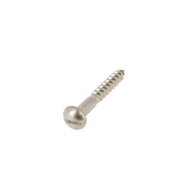 Slotted Round Head Wood Screw, A4 Stainless Steel, DIN 96