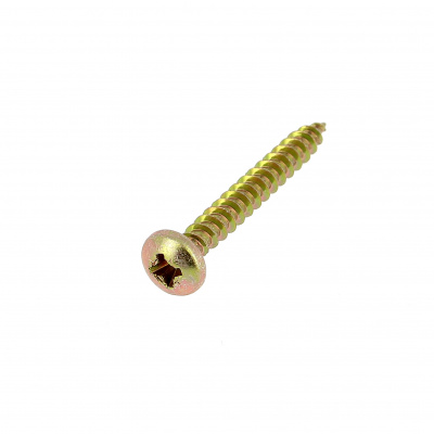 Wood and Chipboard Screw, Torx, Yellow Zinc Steel