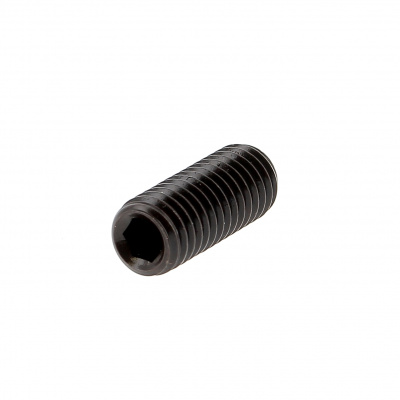 Hex Socket Headless, Flat Point, Black 14.9 Steel, DIN 913
