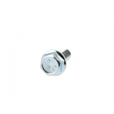 Hex Head, Toothed Flange, White Zinc 8.8 Steel, DIN 6921