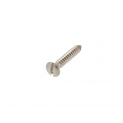 Slotted Raised Countersunk Head Sheet Metal Screw, A2 Stainless Steel, DIN 7973