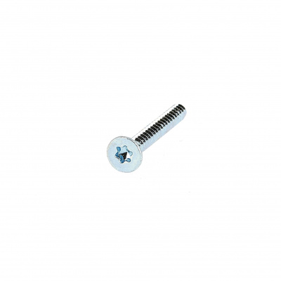 Torx Countersunk Head Sheet Metal Screw, White Zinc Steel, ISO1458C