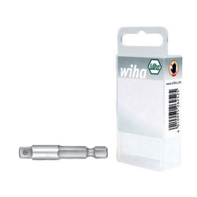 Tool shaft for nut driver sockets, style E 6,3