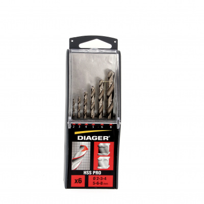 6 Milled HSS Drill Bits